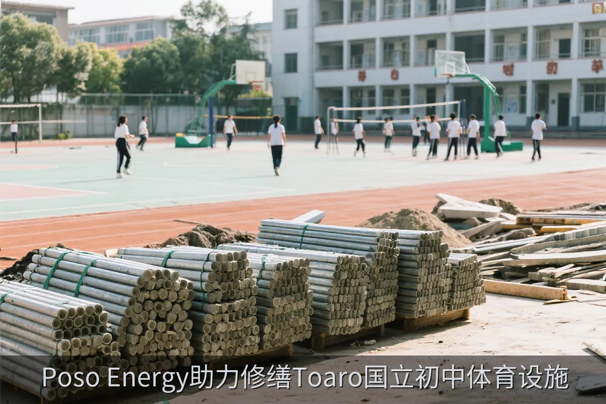 Poso Energy助力修缮Toaro国立初中体育设施